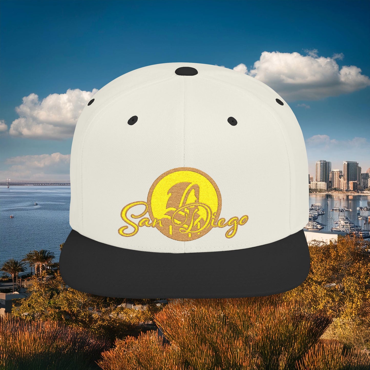 San Diego Baseball Logo Flat Bill Snapback