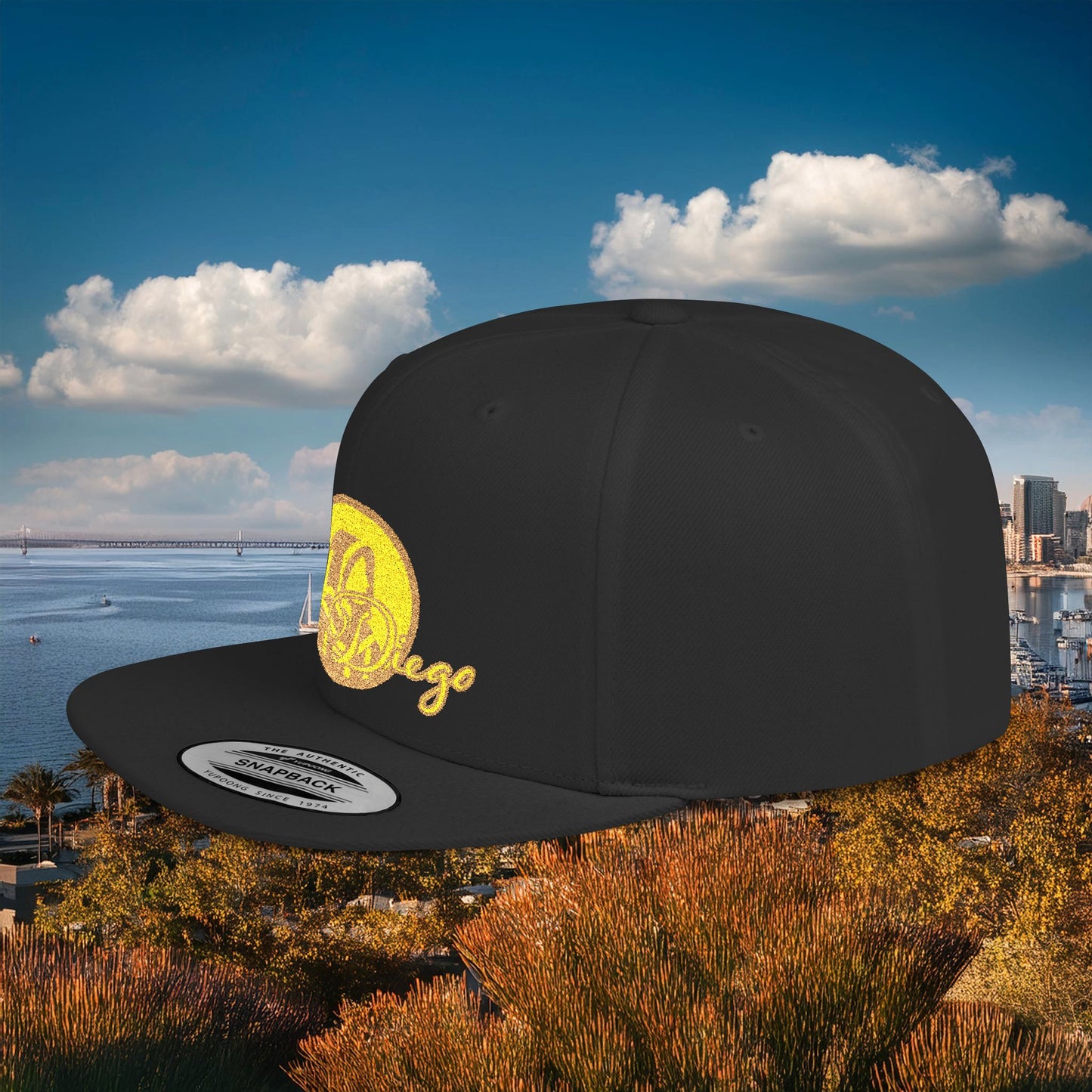 San Diego Baseball Logo Flat Bill Snapback