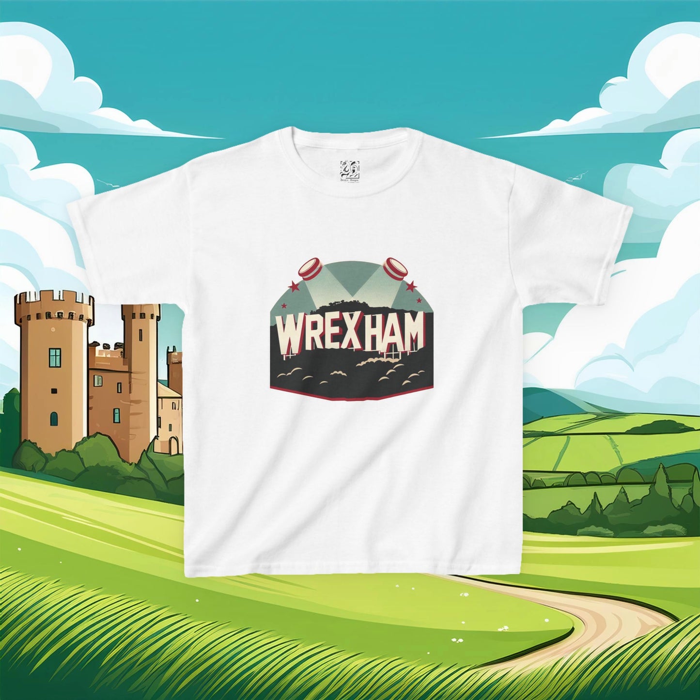 Wrexham Hollywood Sign Kids Tee