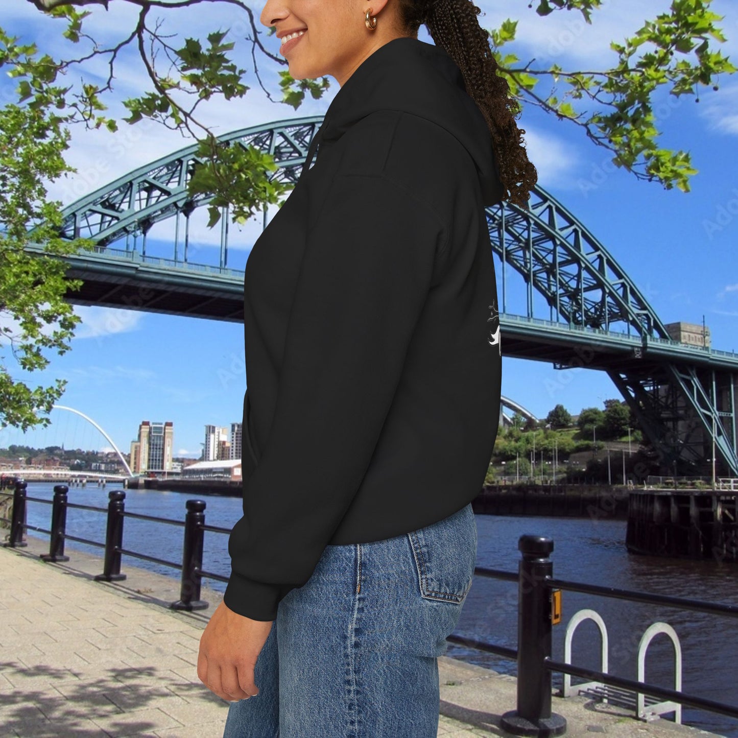 Newcastle United Howay The Lasses B&W (Twin Mags) Hoodie