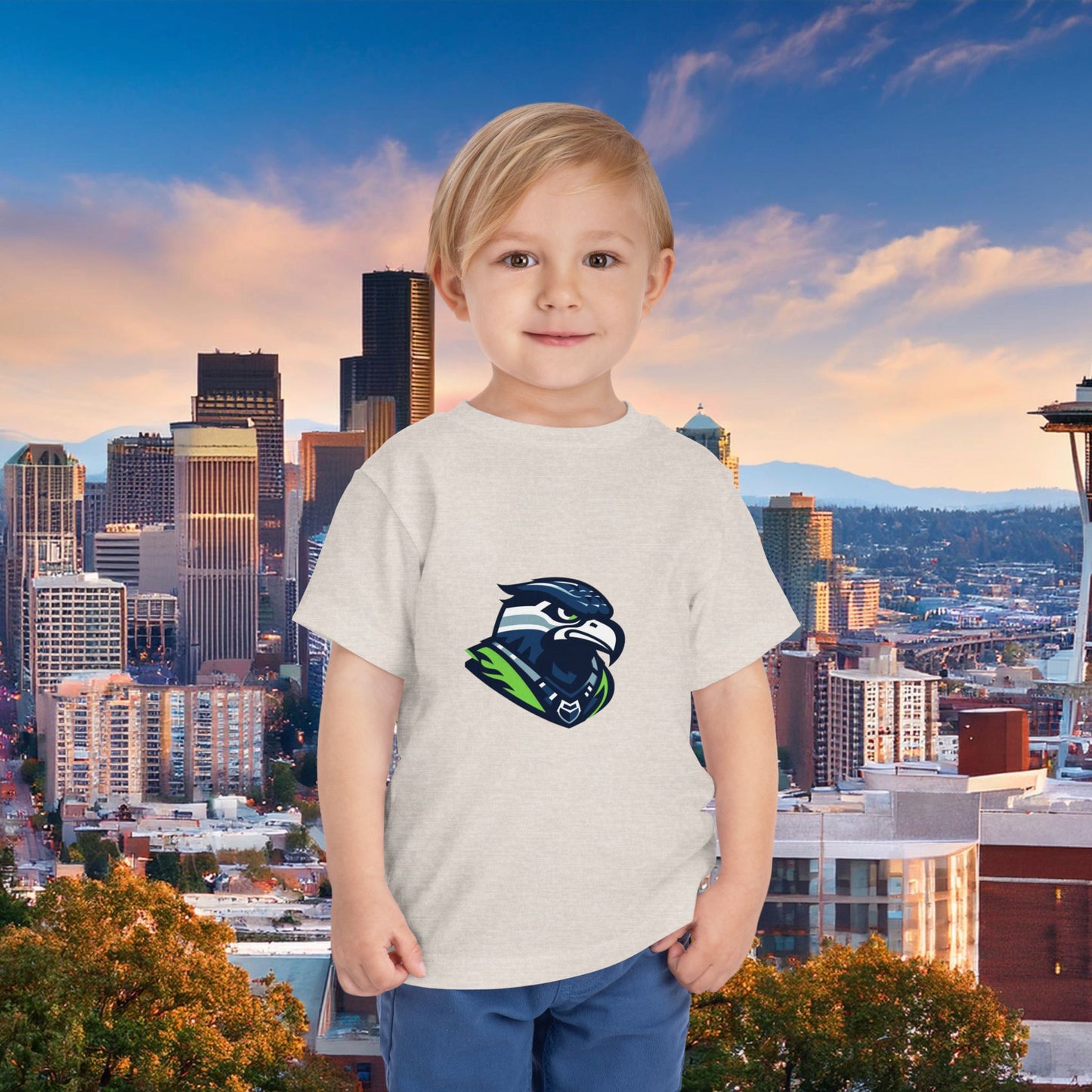 Seattle Football Crest Toddler Tee