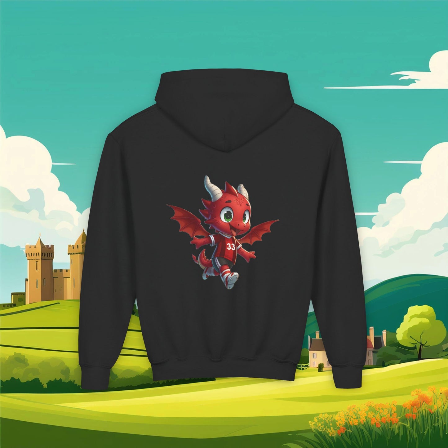 Wrecsam Mini Red Dragon Youth Hoodie