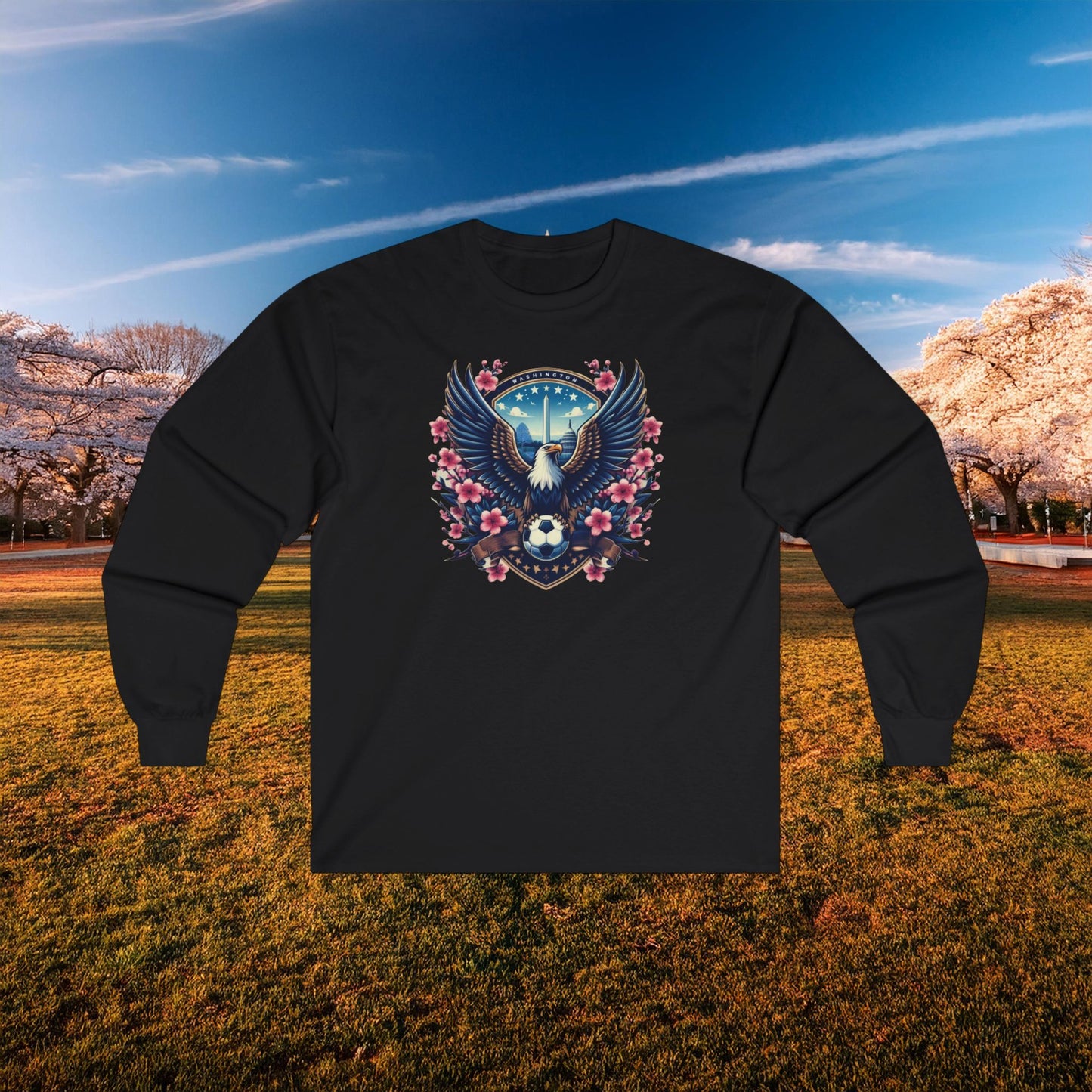 Washington Cherry Blossom Long Sleeve Tee