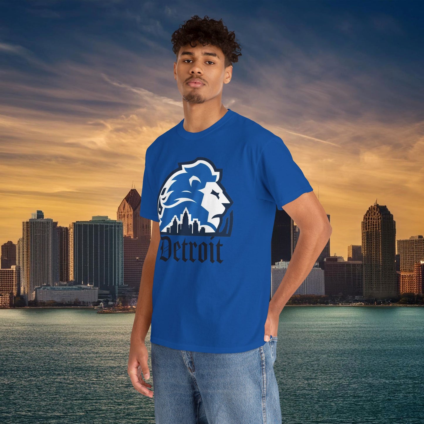Detroit Football Skyline Tee