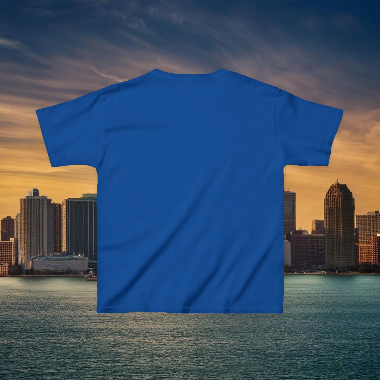 Detroit Football Skyline Kids Tee