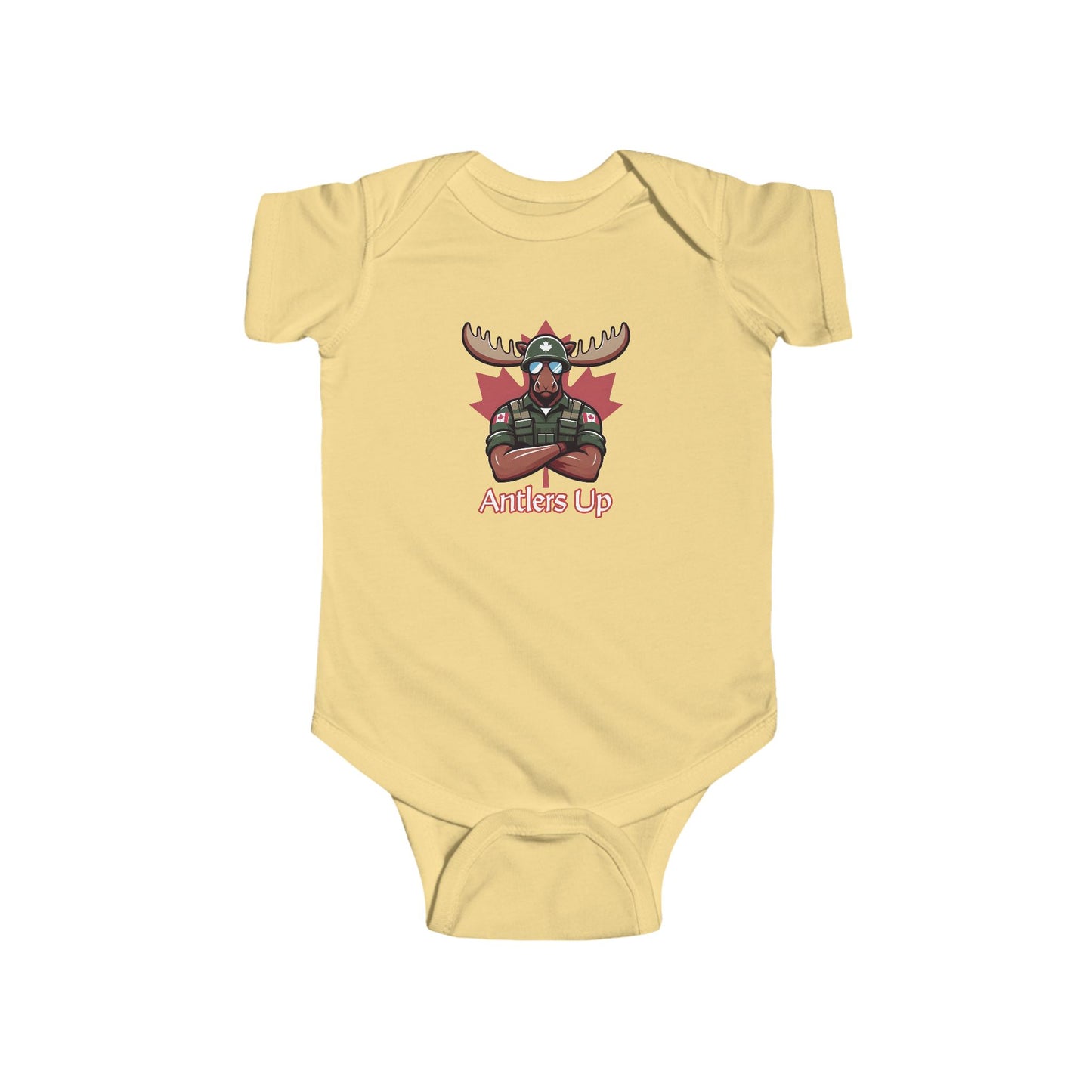 Canadian Moose "Antlers Up" Infant Bodysuit