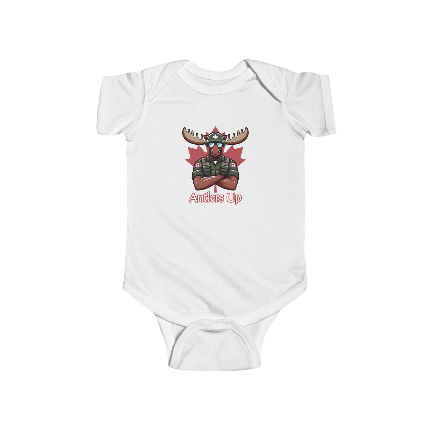 Canadian Moose "Antlers Up" Infant Bodysuit