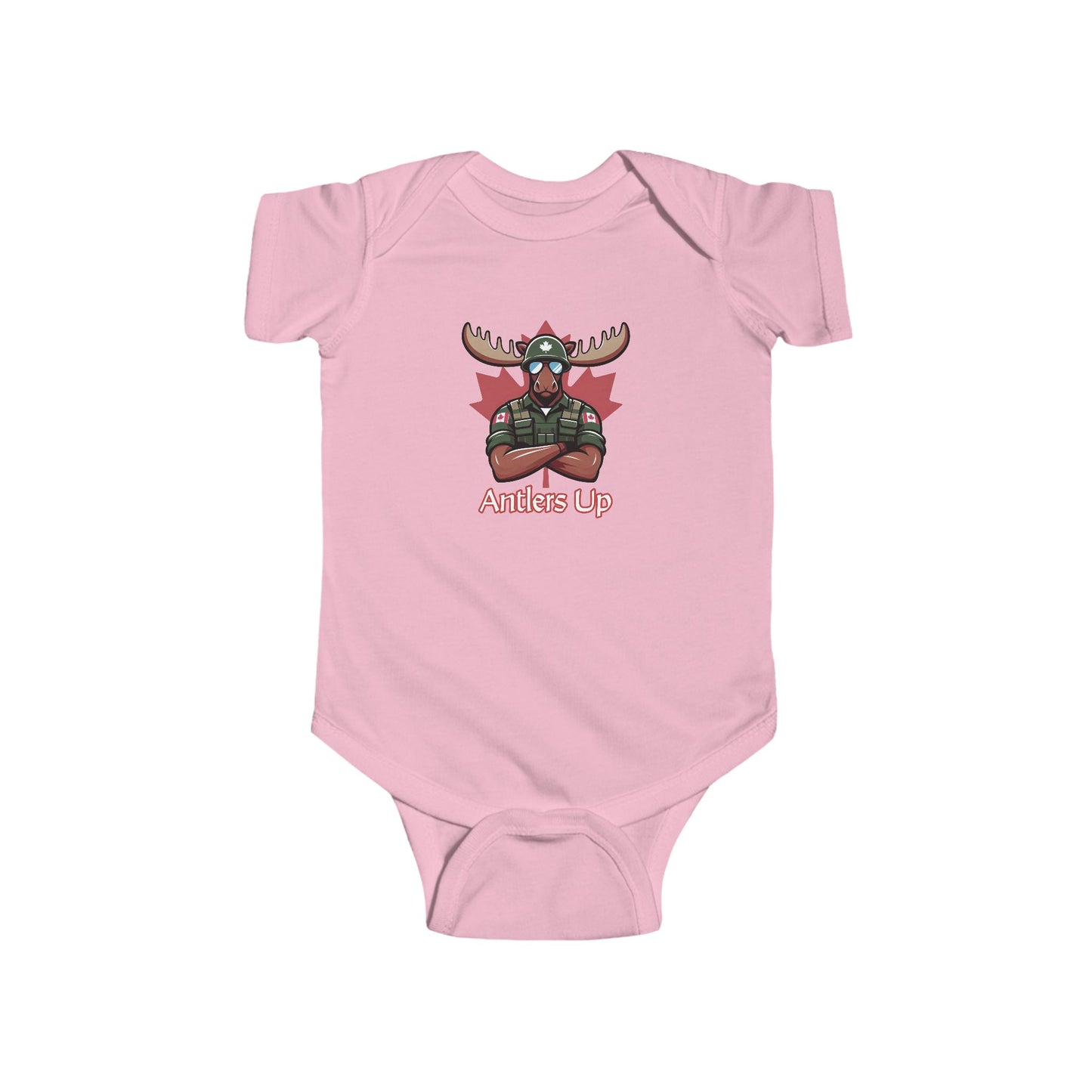 Canadian Moose "Antlers Up" Infant Bodysuit