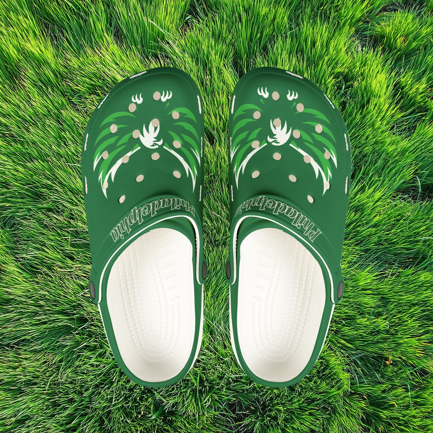 Philadelphia Eagle Logo Foam Clogs