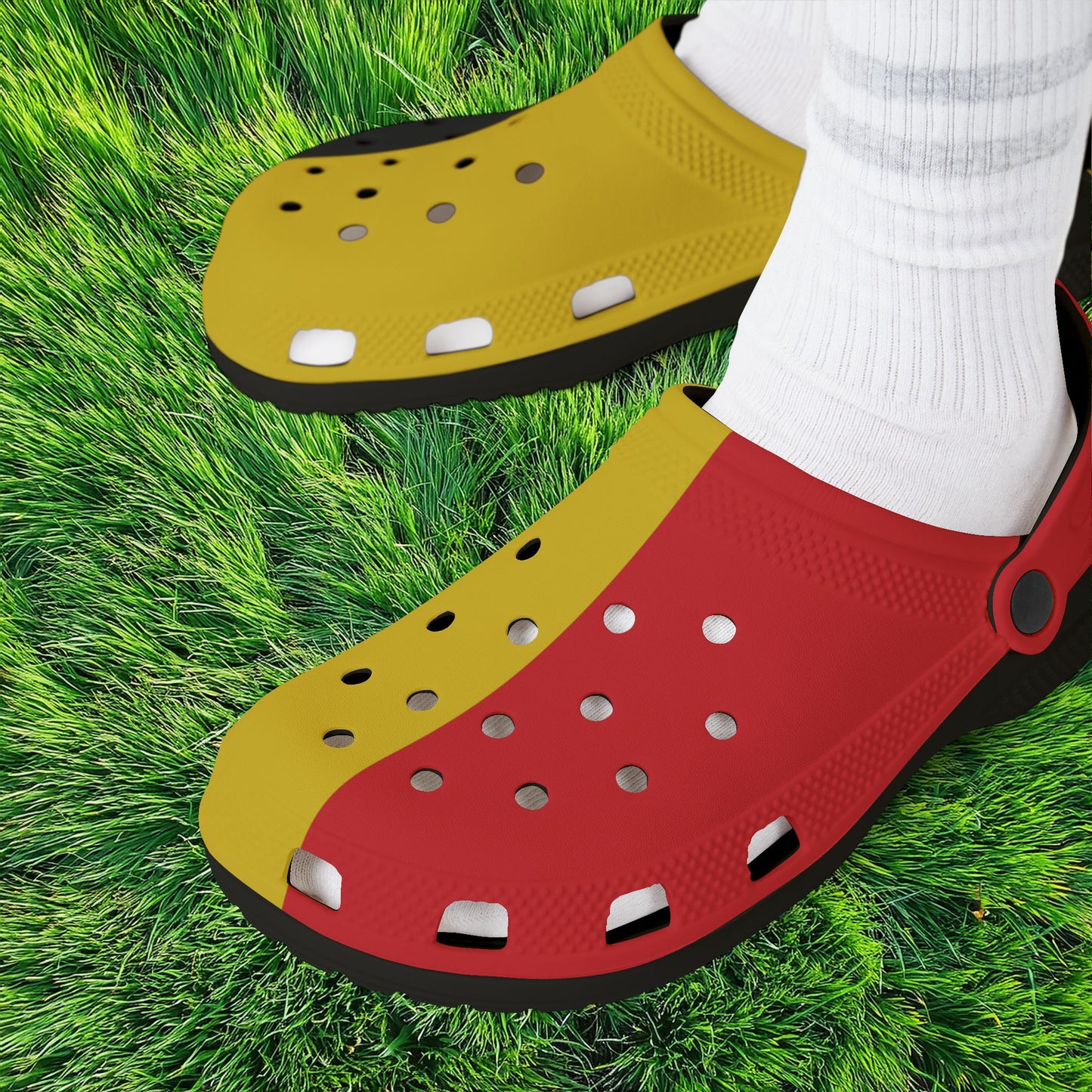 The Belgian Flag Foam Clogs
