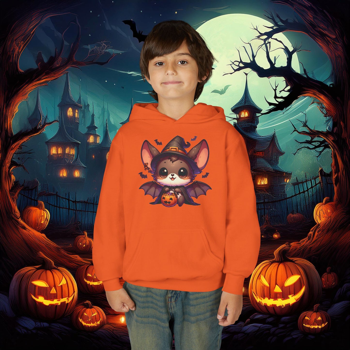 Cute Bat Youth Hoodie