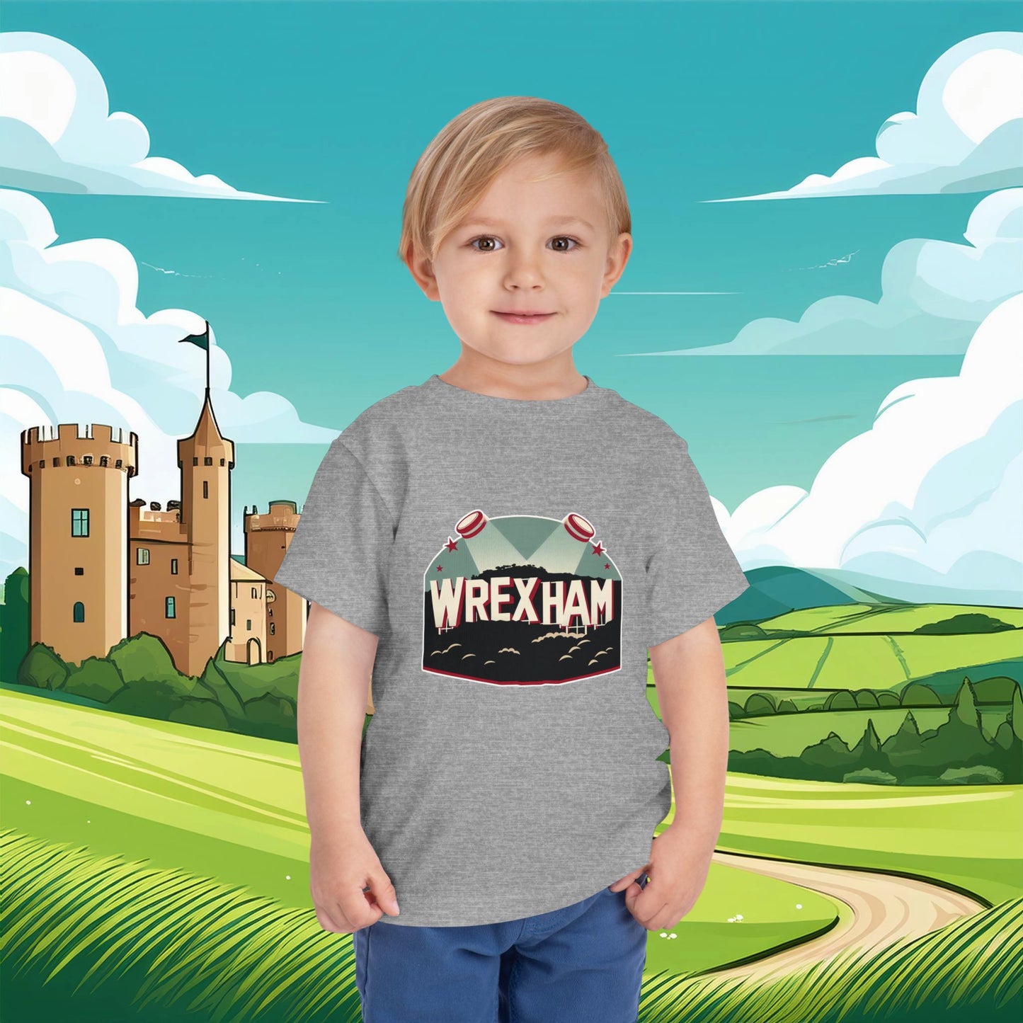 Wrexham Hollywood Sign Toddler Tee