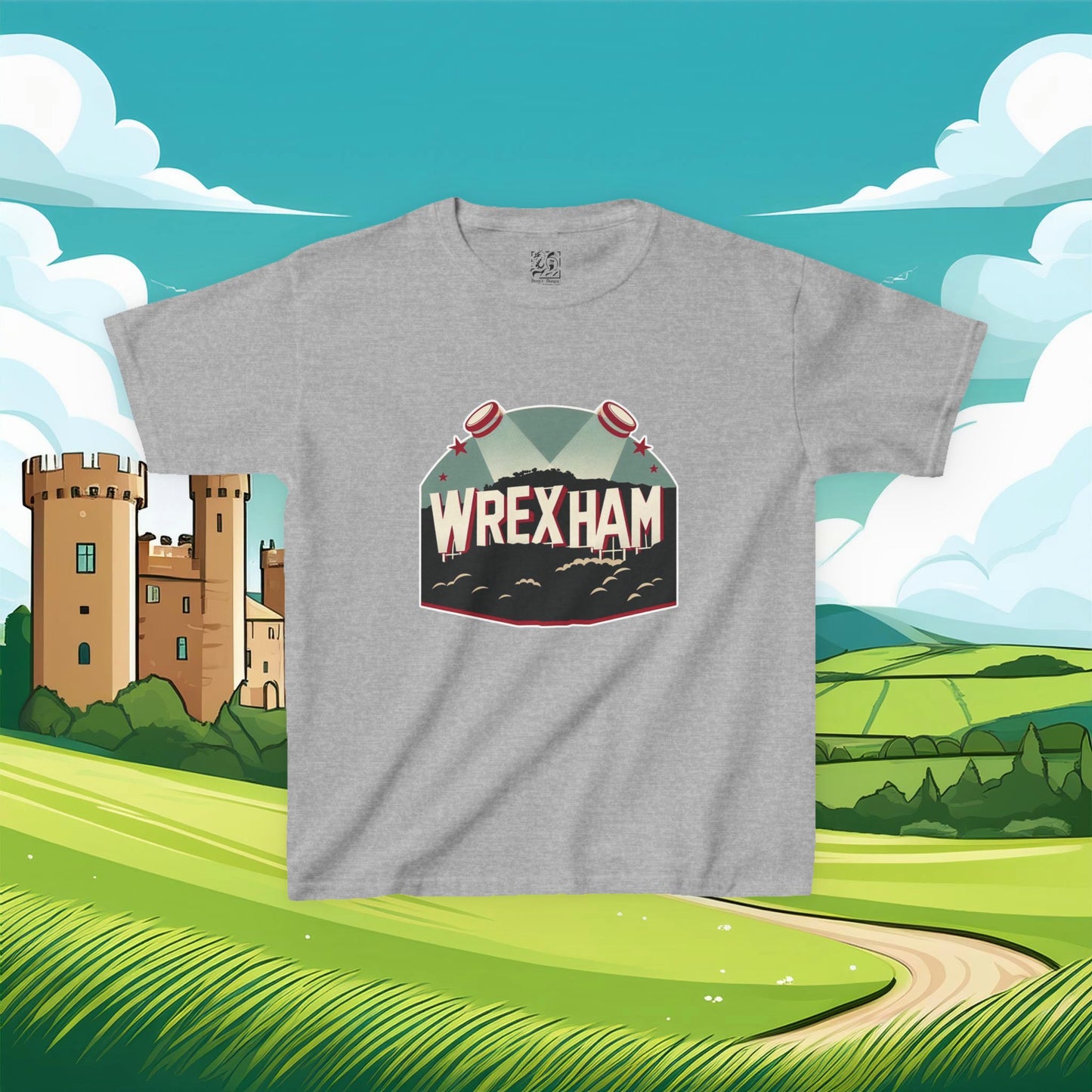 Wrexham Hollywood Sign Kids Tee