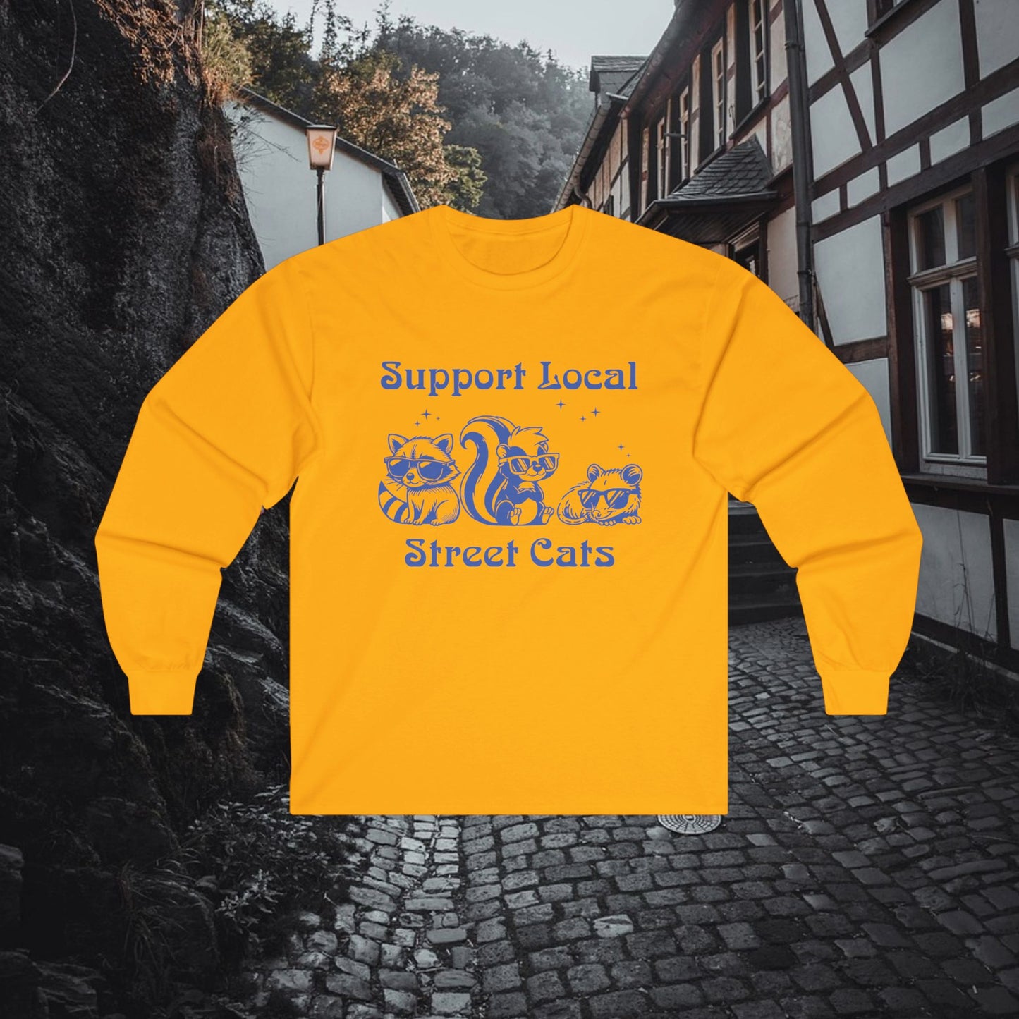 Support Local Street Cats Long Sleeve Tee