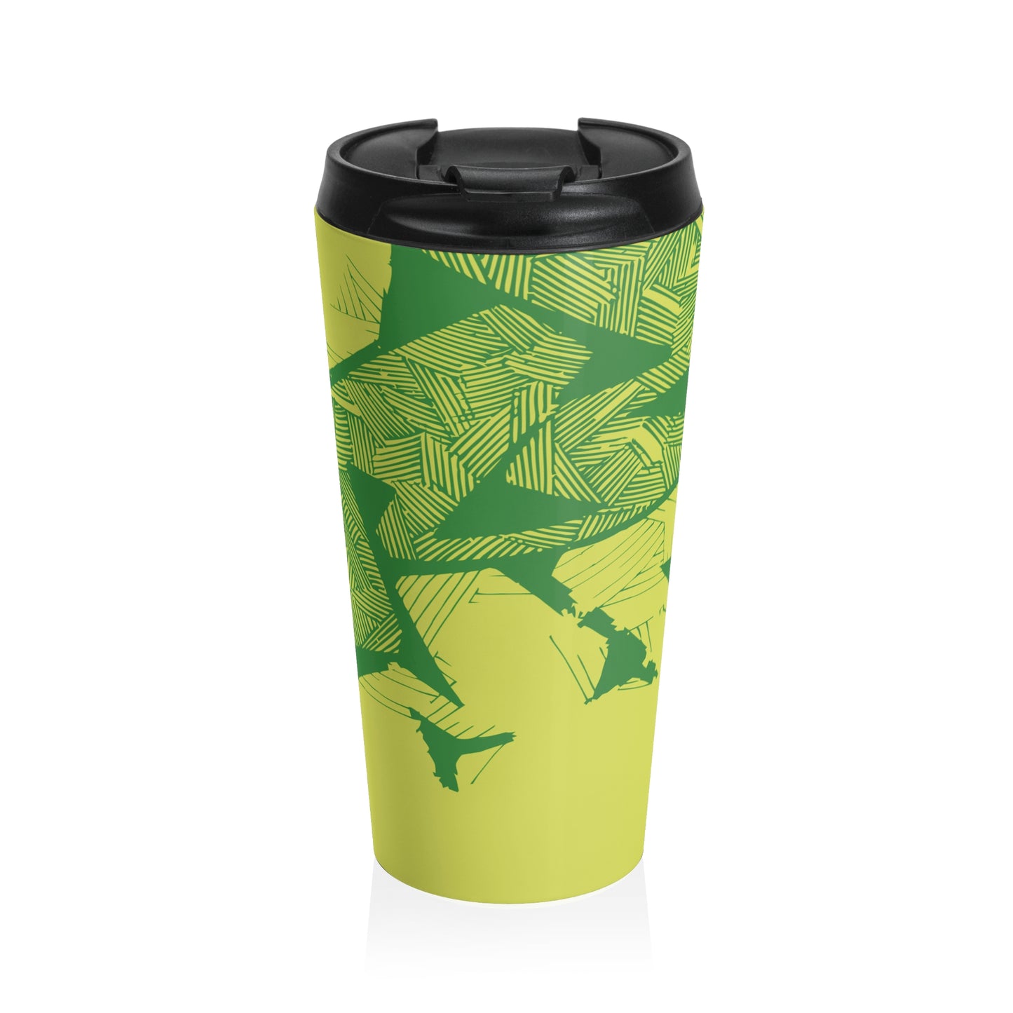 Electric Green and Gold Newcastle Travel Mug