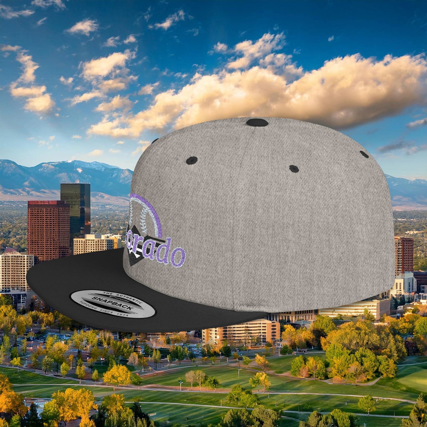 Colorado Mountain Baseball Flat Bill Snapback