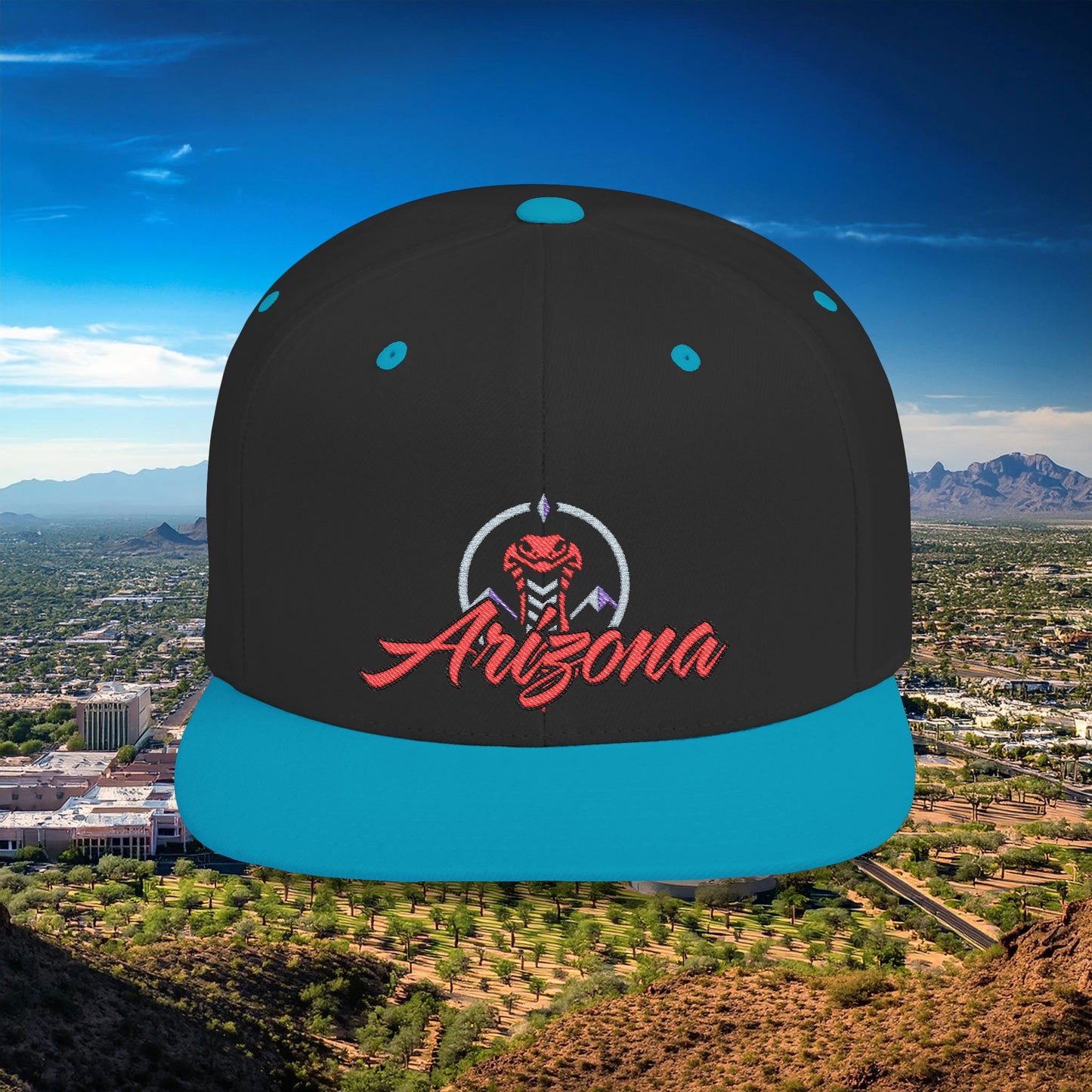 Arizona Baseball Logo Flat Bill Snapback
