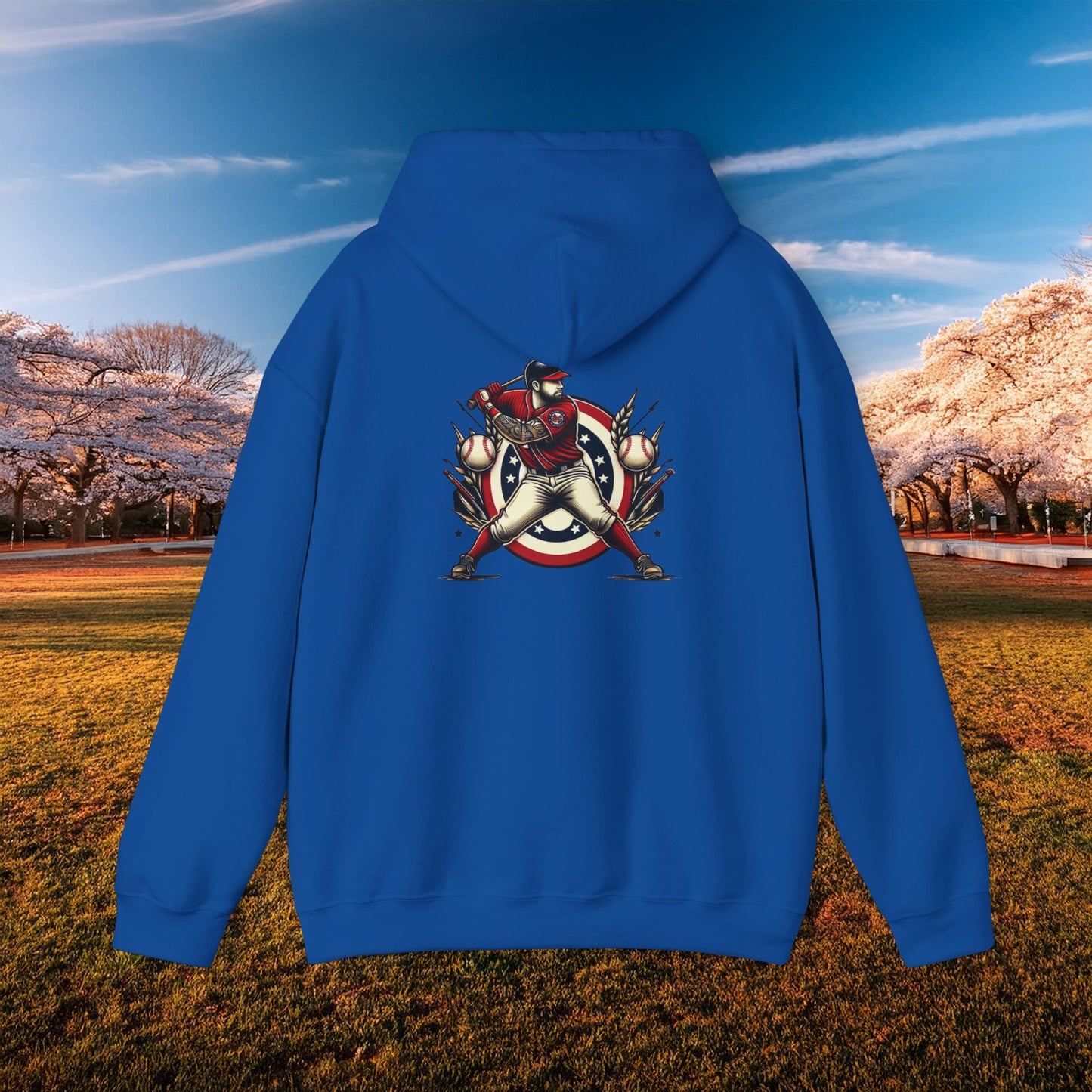 Washington Baseball At Bat Hoodie