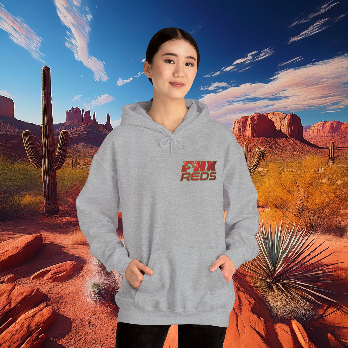 PHX Reds Christmas Crest Hoodie