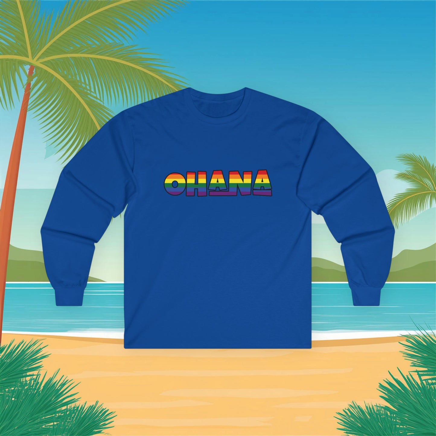 Rainbow Ohana Long Sleeve Tee