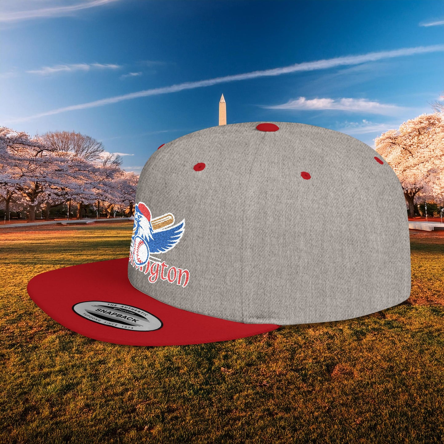 Washington Baseball Eagle Flat Bill Snapback