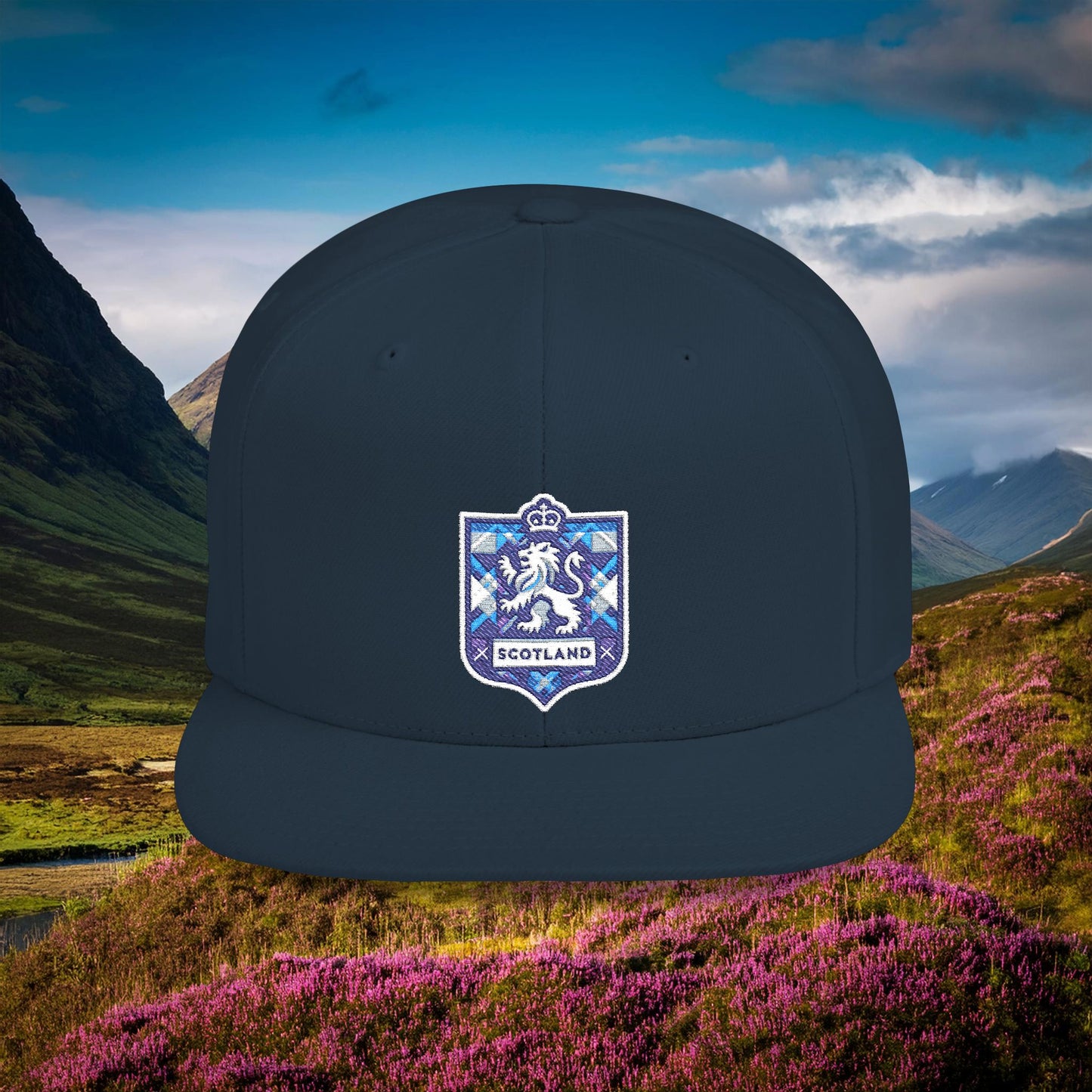 Scotland Crest Flat Bill Snapback