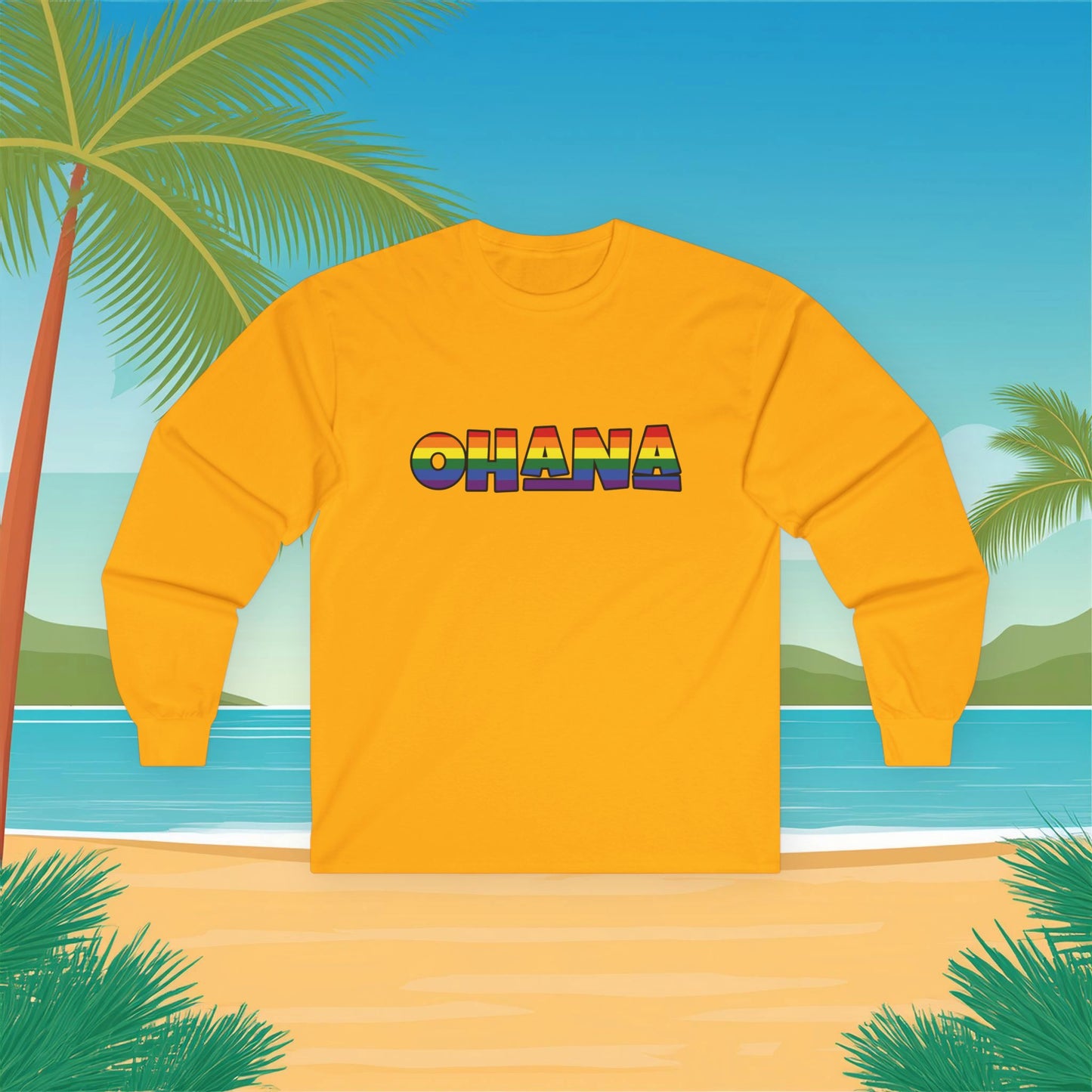 Rainbow Ohana Long Sleeve Tee
