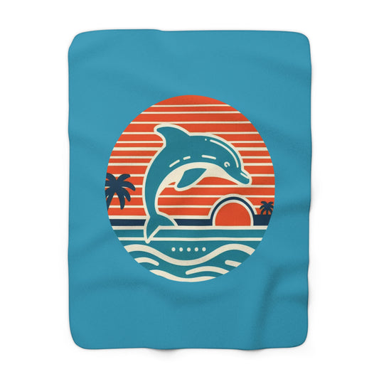 Miami Logo Sherpa Fleece Blanket