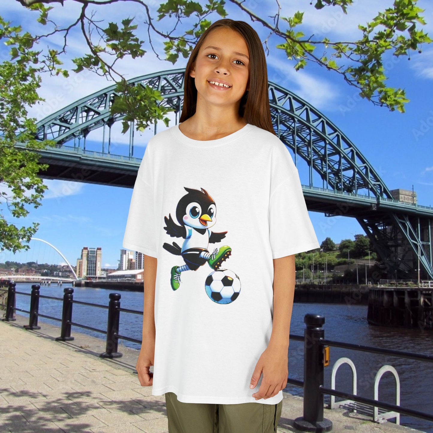 Newcastle United Mini Mag Striker Kids Tee