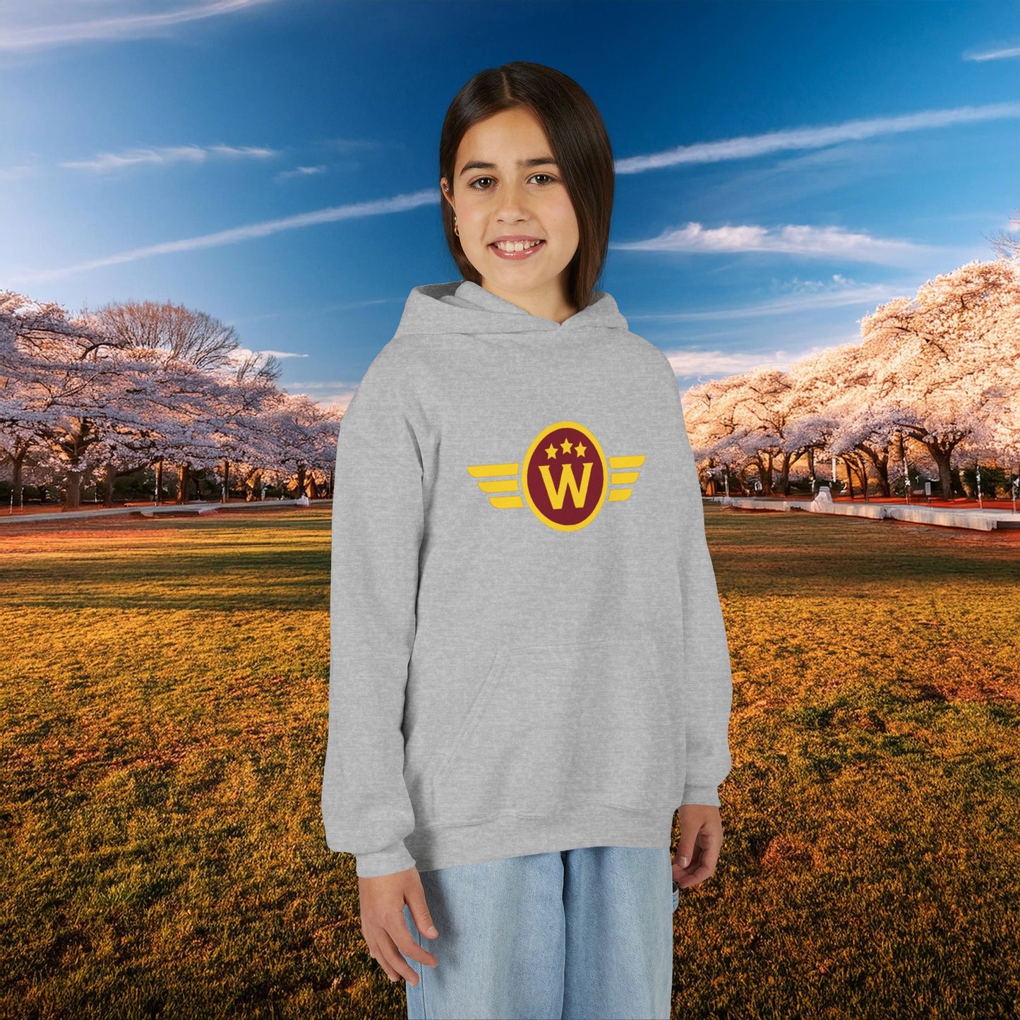 Washington DC Football Logo Youth Hoodie