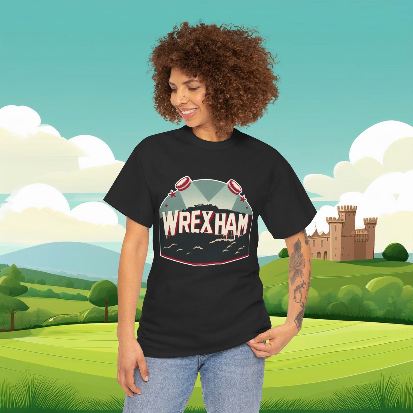 Wrexham Hollywood Sign Tee