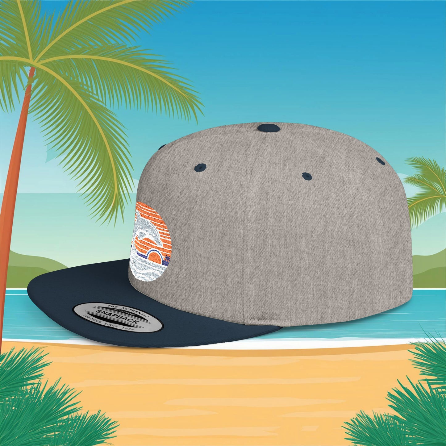 Miami Logo Flat Bill Snapback