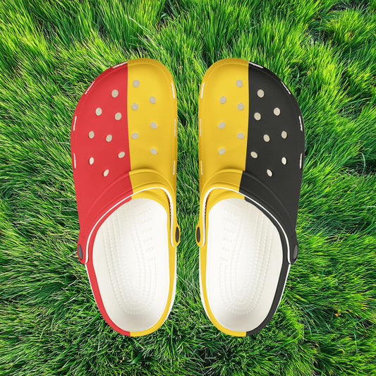 The Belgian Flag Foam Clogs