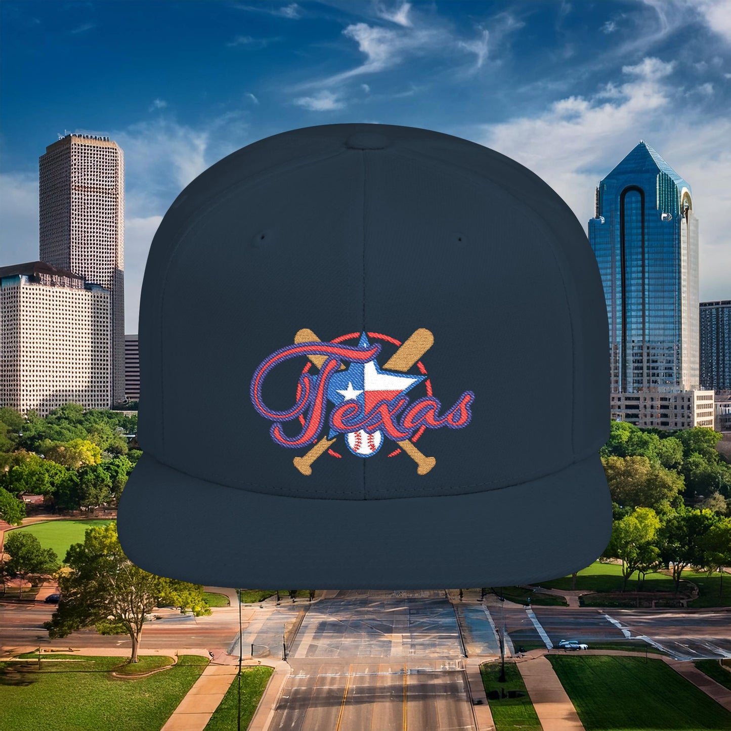 Texas Baseball Flat Bill Snapback