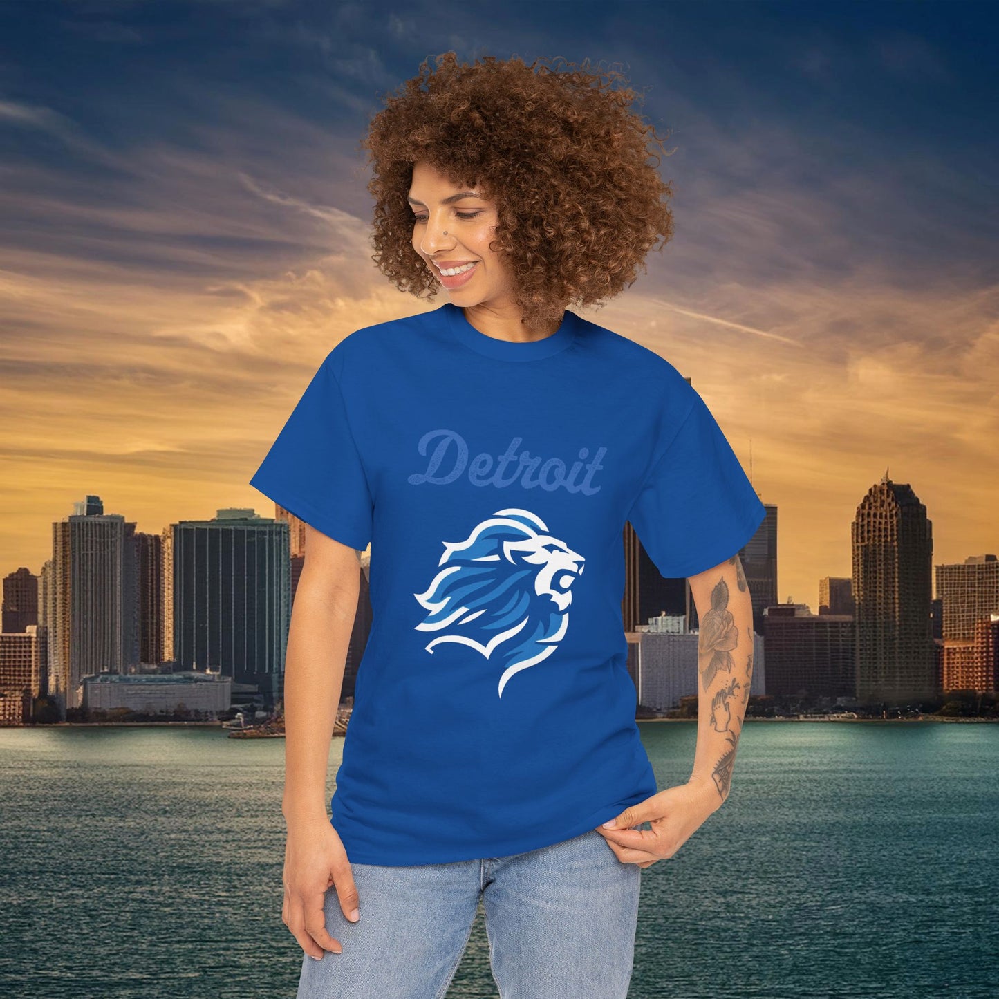 Detroit Football Crest Tee