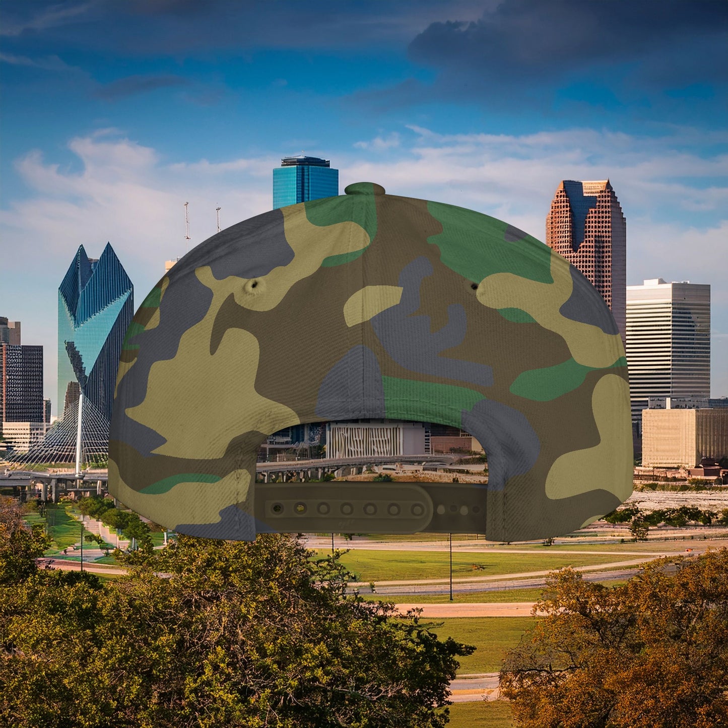 Dallas D Flat Bill Snapback with Star