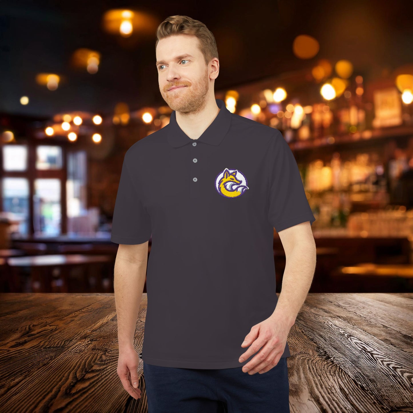 Leicester Logo adidas Performance Polo