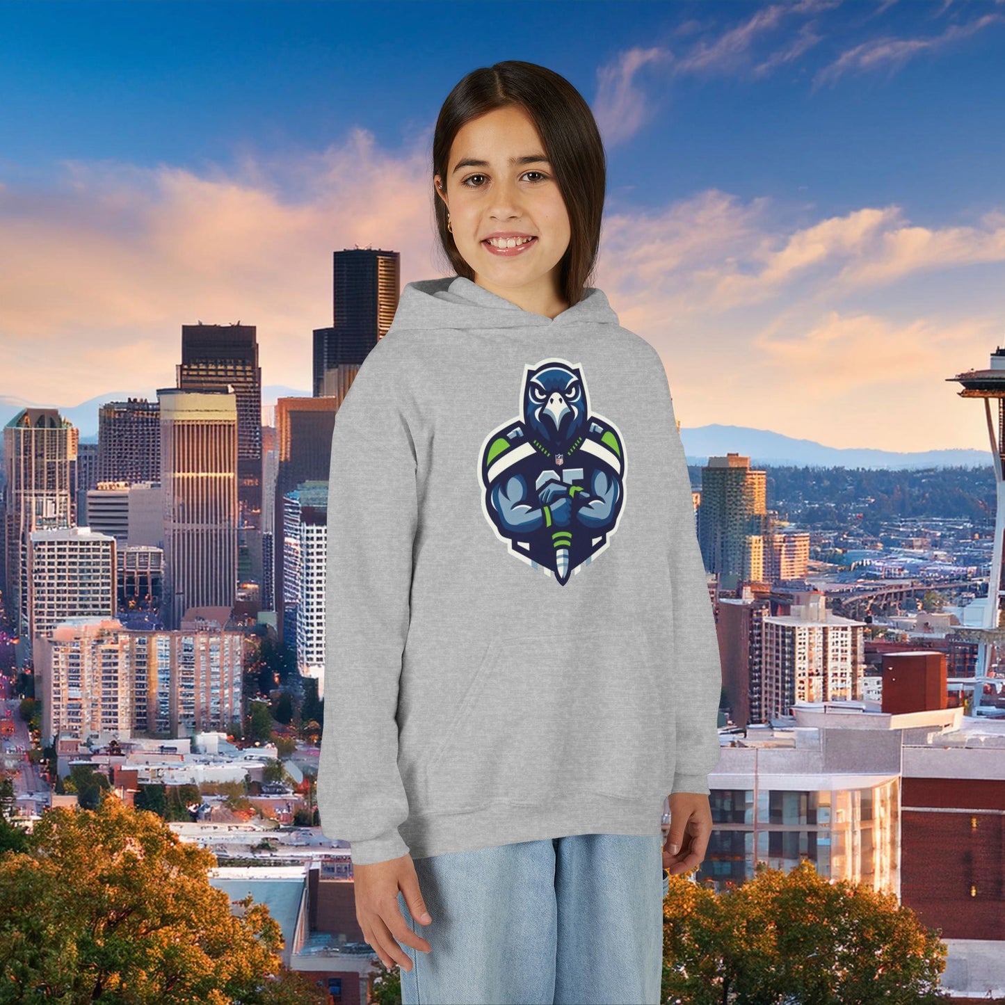Seattle Football Player Youth Hoodie