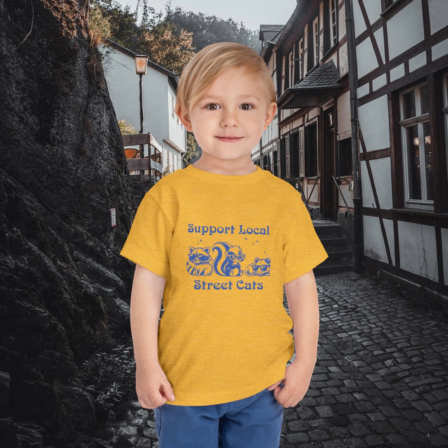 Support Local Street Cats Toddler Tee