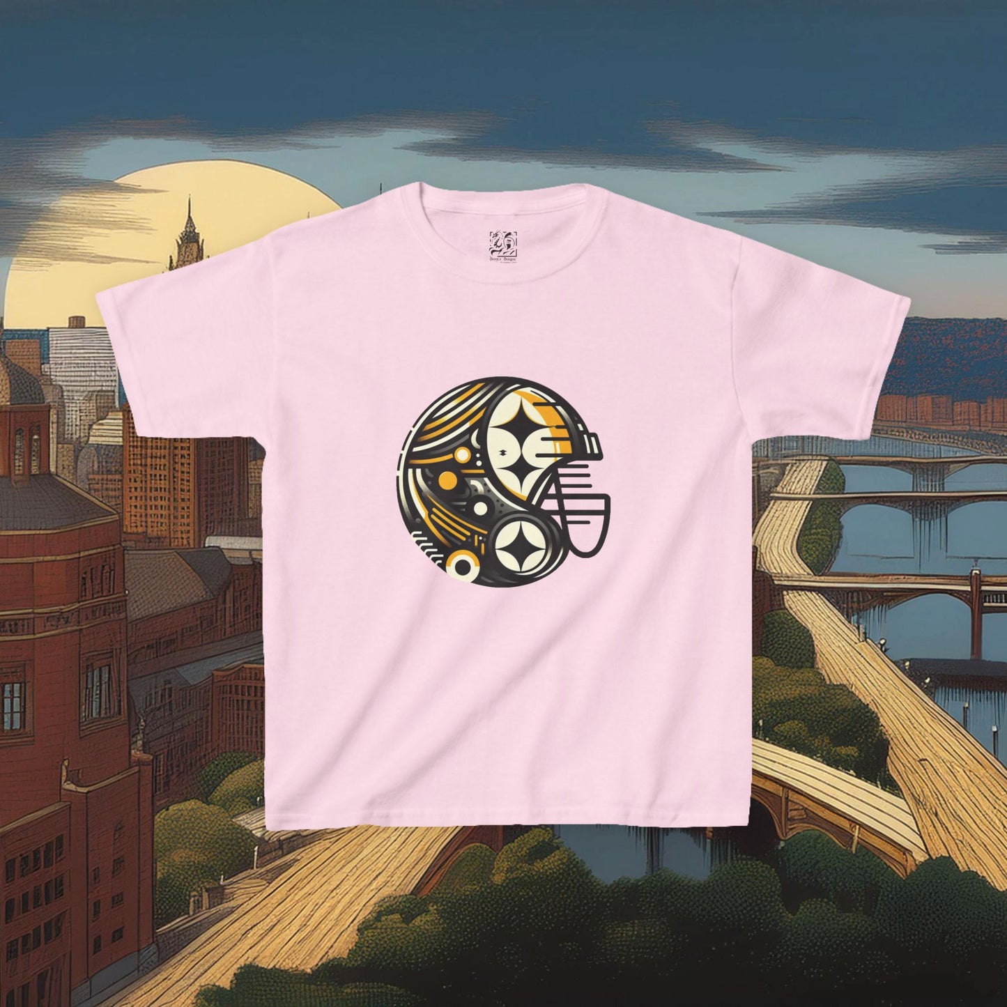 Pittsburgh Football Crest Kids Tee