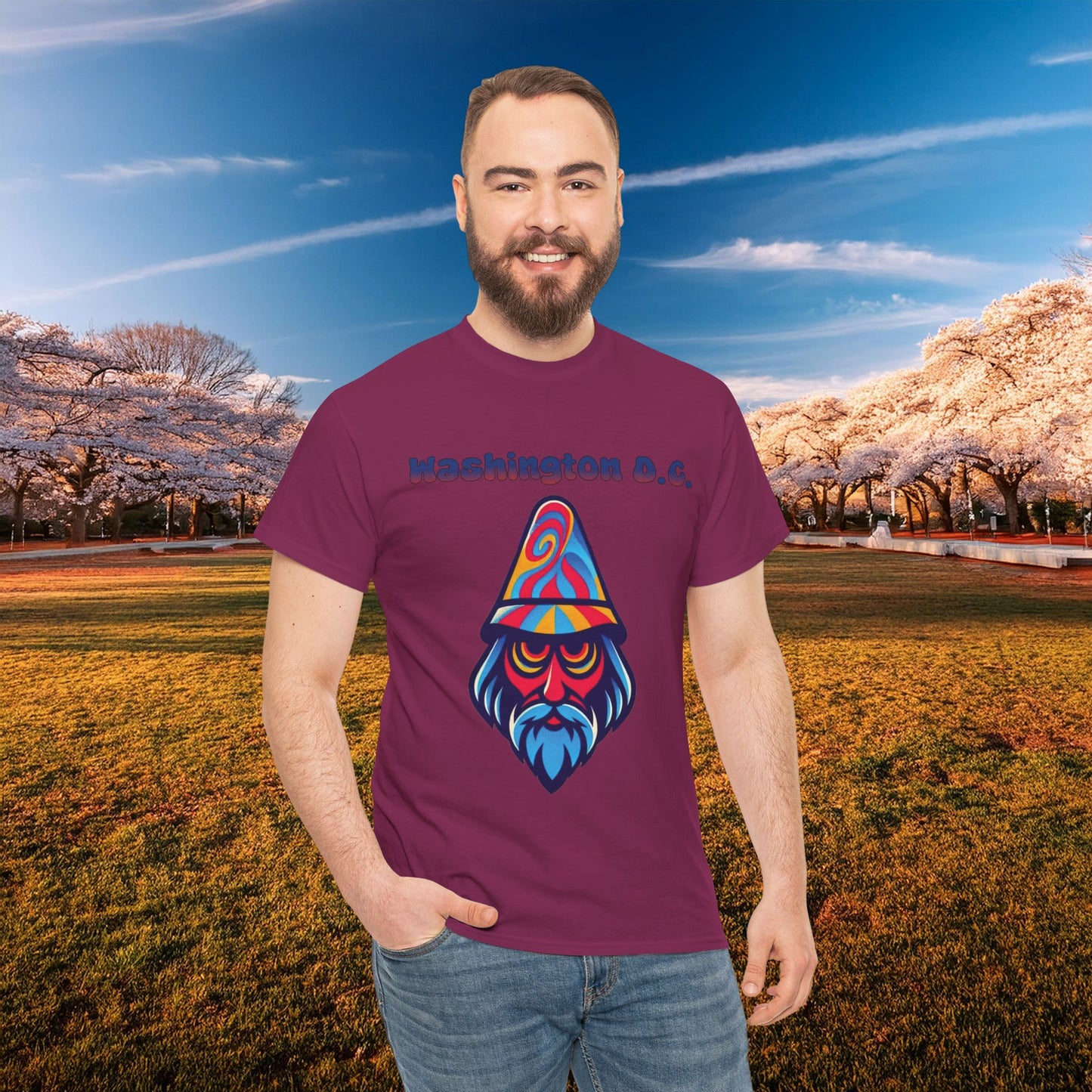 Washington D.C. Psychedelic Wizard Tee
