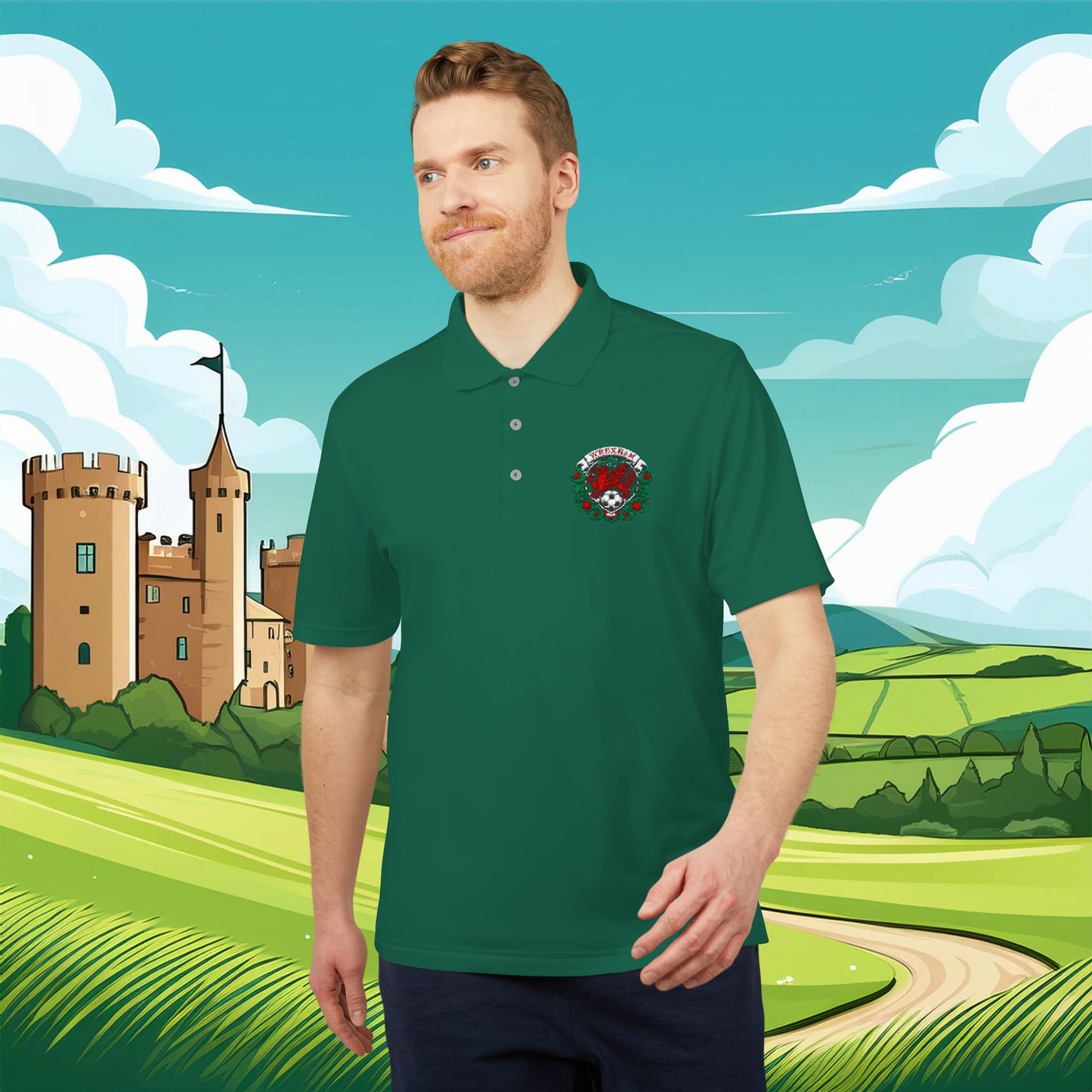 Wrexham Crest adidas Performance Polo