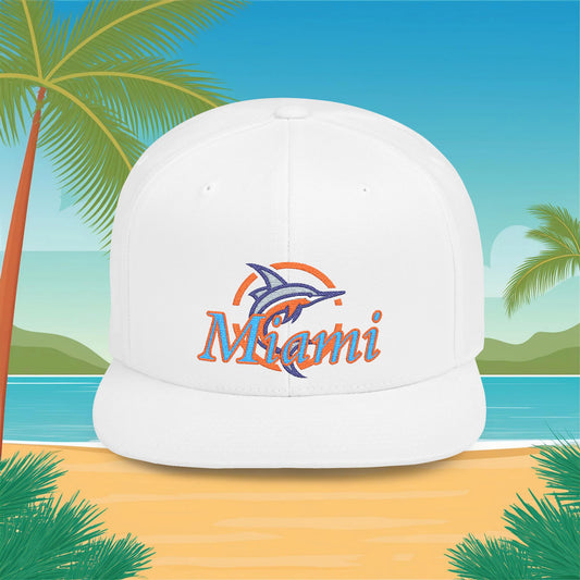 Miami Baseball Flat Bill Snapback