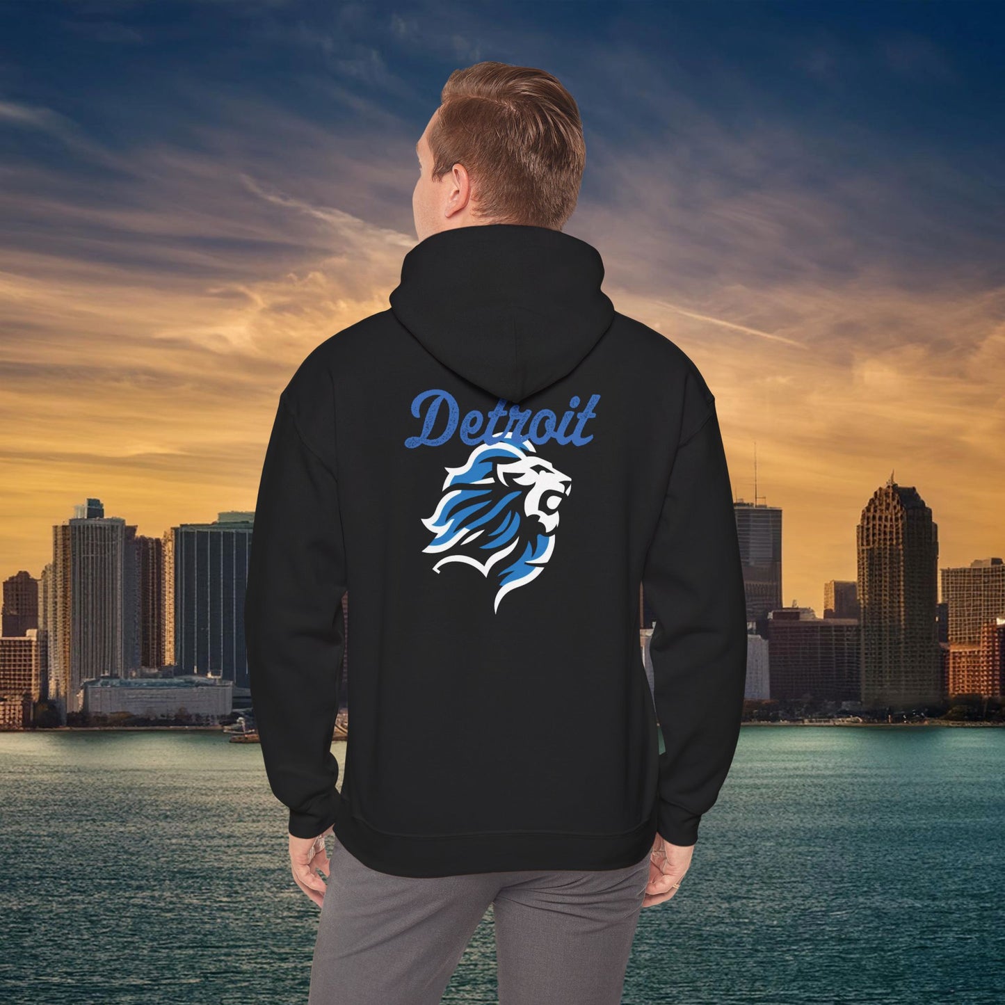 Detroit Football Crest Hoodie