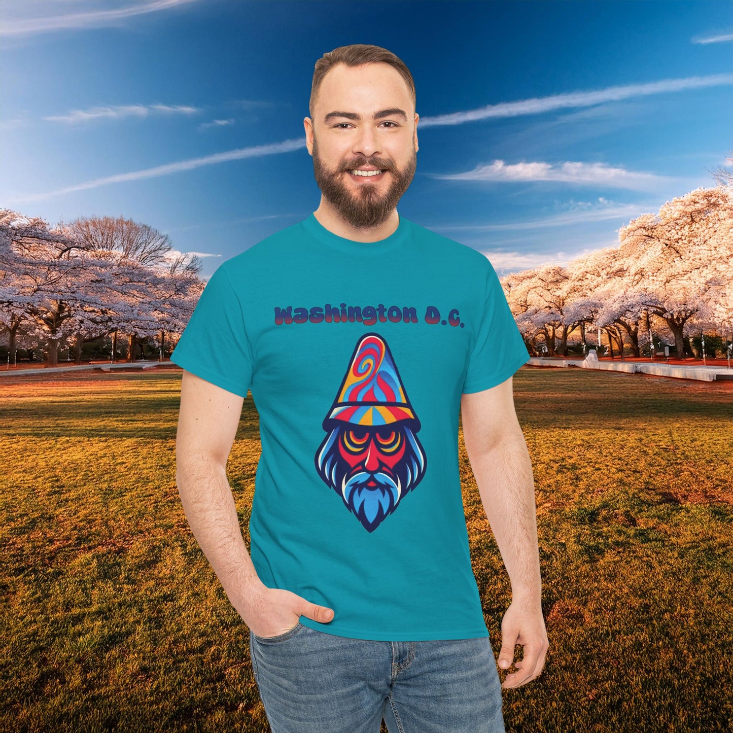 Washington D.C. Psychedelic Wizard Tee