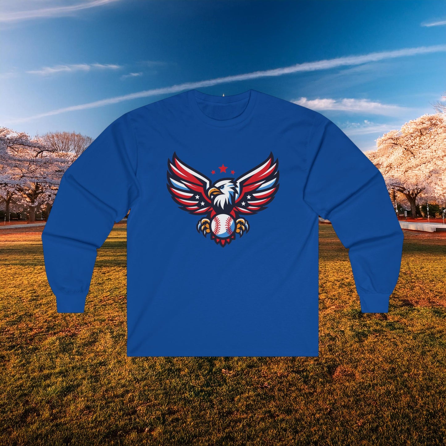 Washington Baseball Eagle Long Sleeve Tee