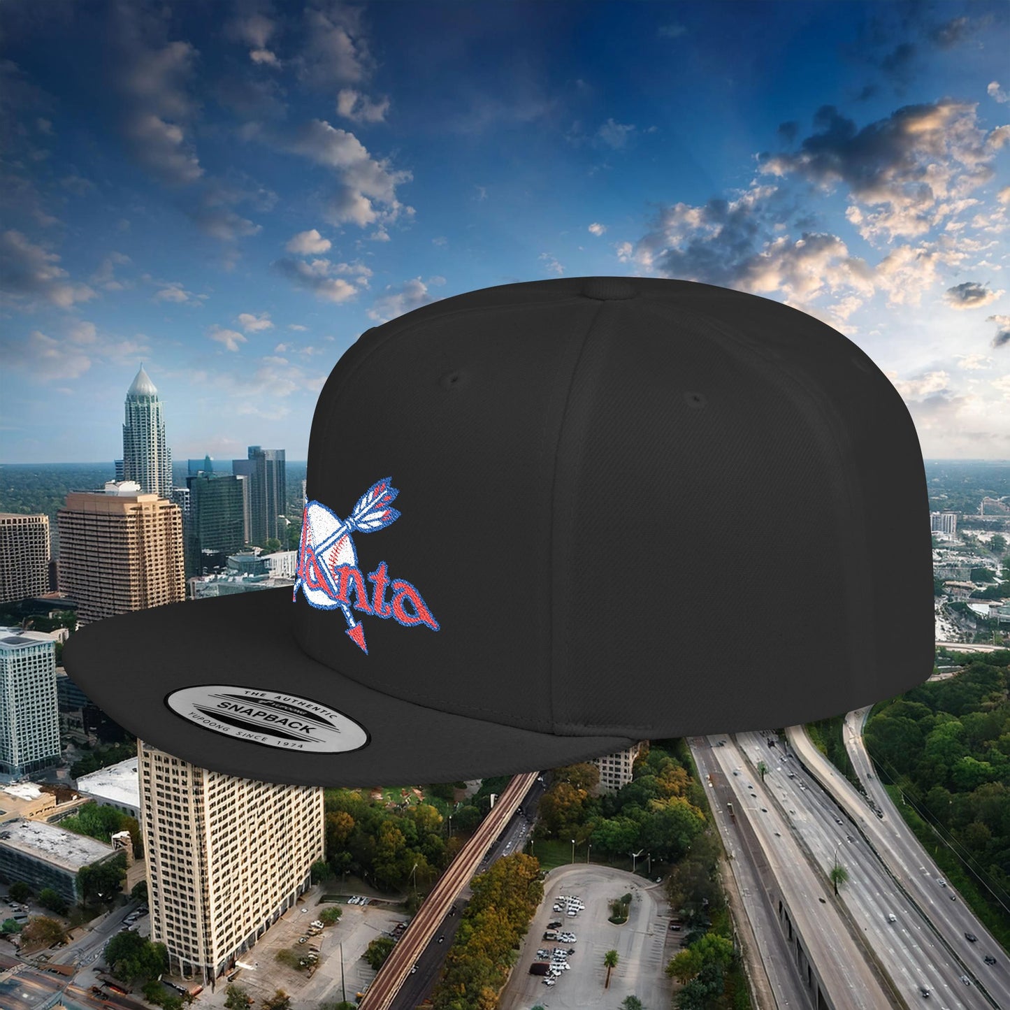 Atlanta Baseball Flat Bill Snapback