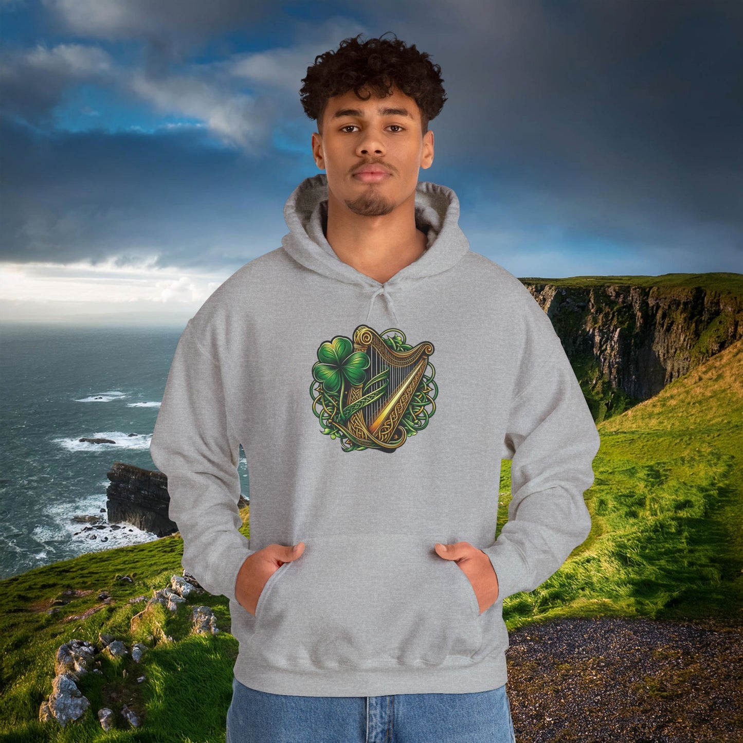 Irish Harp Hoodie