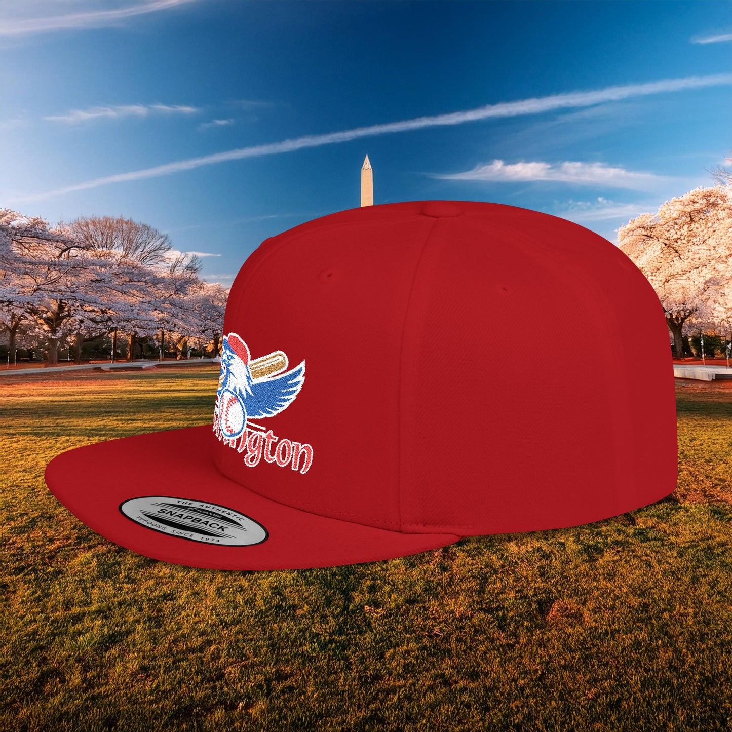 Washington Baseball Eagle Flat Bill Snapback