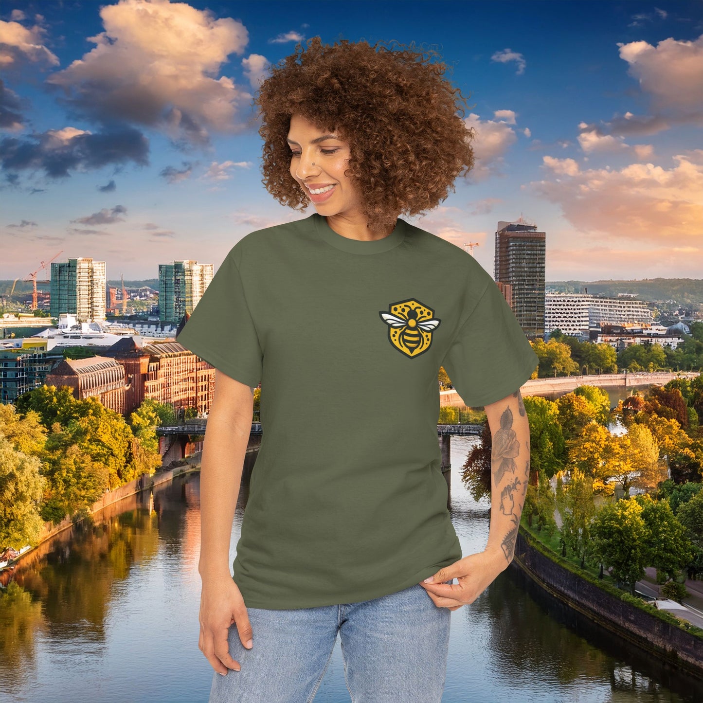 Dortmund Honeycomb Graffiti Tee